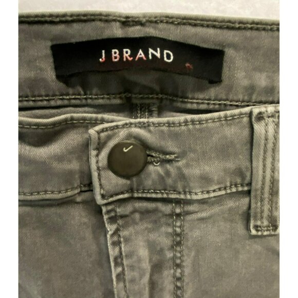 J Brand Jeans Size 28 x 28 Skinny Leg Silver Fox Gray Womens Distressed - Picture 3 of 9